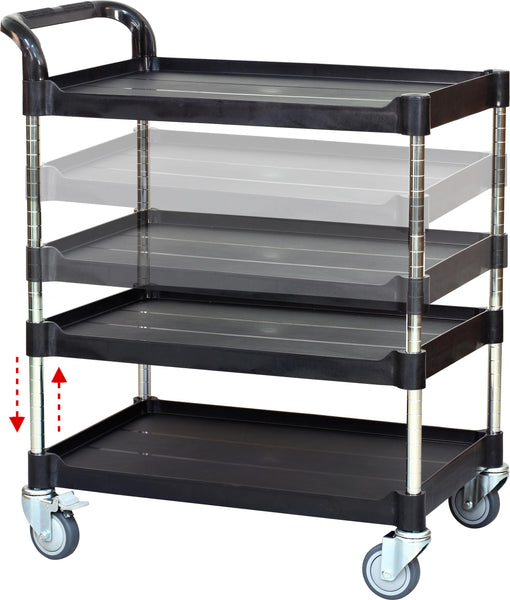 NEX 3-Tier Rolling Basket Stand, Large Size Full Metal Rolling Trolley –  Oberon Distribution